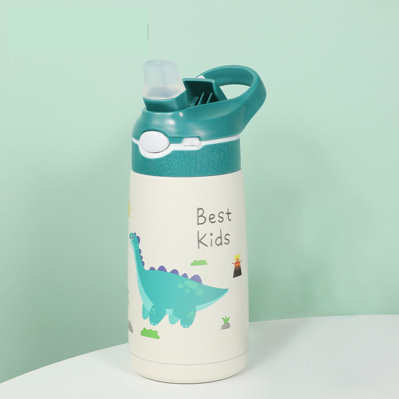 Children's 316 Stainless Steel Baby Sippy Straw Thermal Insulation Cup Sports Gift Kettle