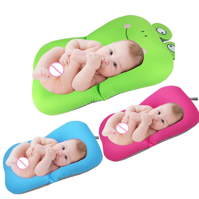 "Soft floating newborn bath pad mat for baby tubs"