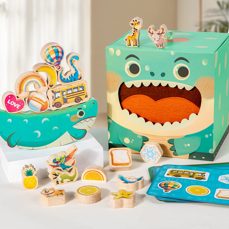 Montessori Teaching Aids Touch Box Balance Building Blocks Toys