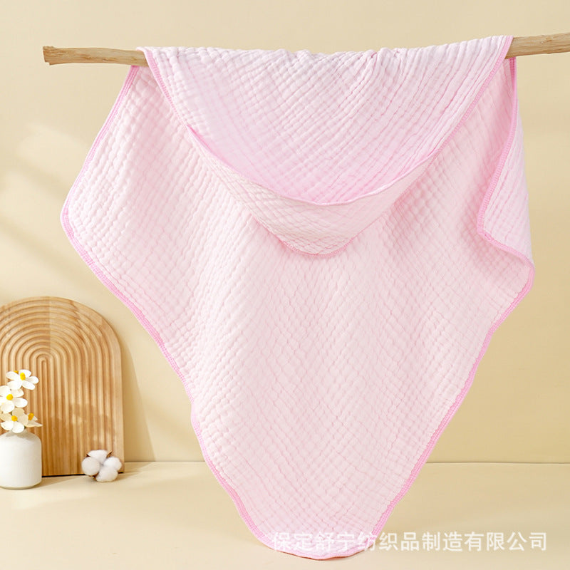 Hooded Baby Towels For Newborn Muslin Cotton Baby Bath Towel With Hood For Babies, Infant, Toddler And Kids, Large 90x90cm, Soft And Absorbent Newborn Essential