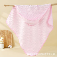 Hooded Baby Towels For Newborn Muslin Cotton Baby Bath Towel With Hood For Babies, Infant, Toddler And Kids, Large 90x90cm, Soft And Absorbent Newborn Essential