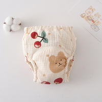 Gauze Cotton Baby's Ring Urine Training Training Pants Gauze Diaper Pants Waterproof Diaper Pure Cotton Diaper Pants