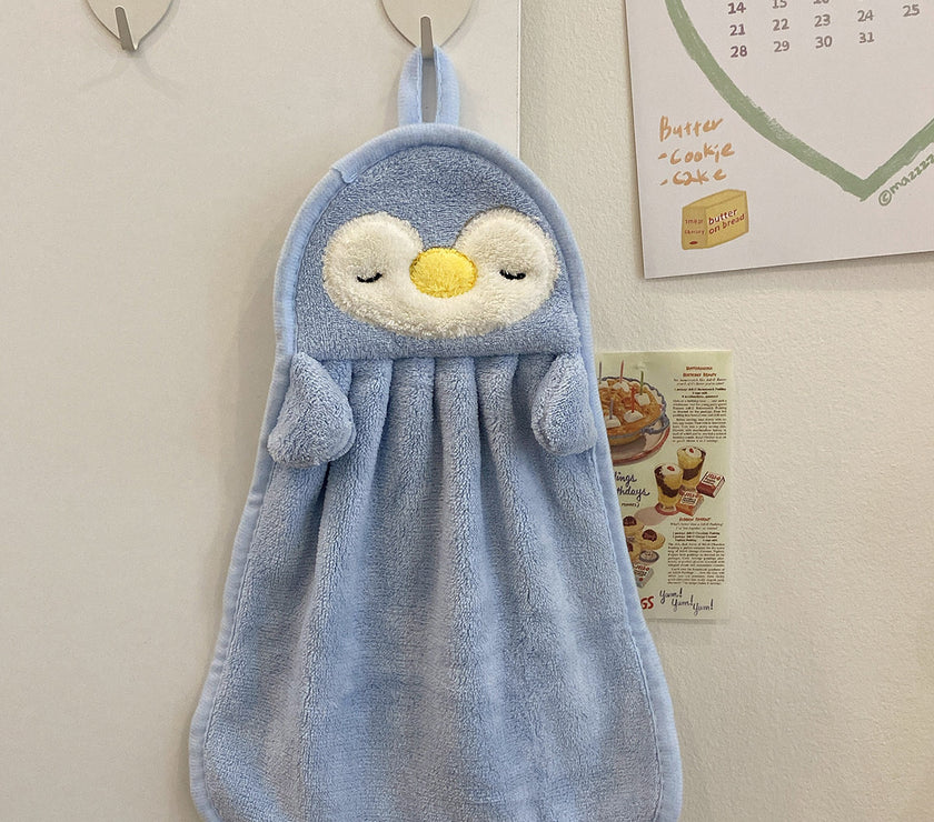 Towels Can Hang Coral Fleece Absorbent Towels To Wipe Face Bathroom Children