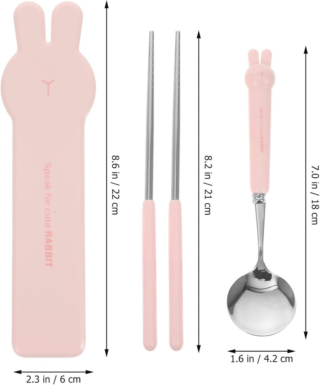 "Reusable camping silverware set with case – eco-friendly portable cutlery"

