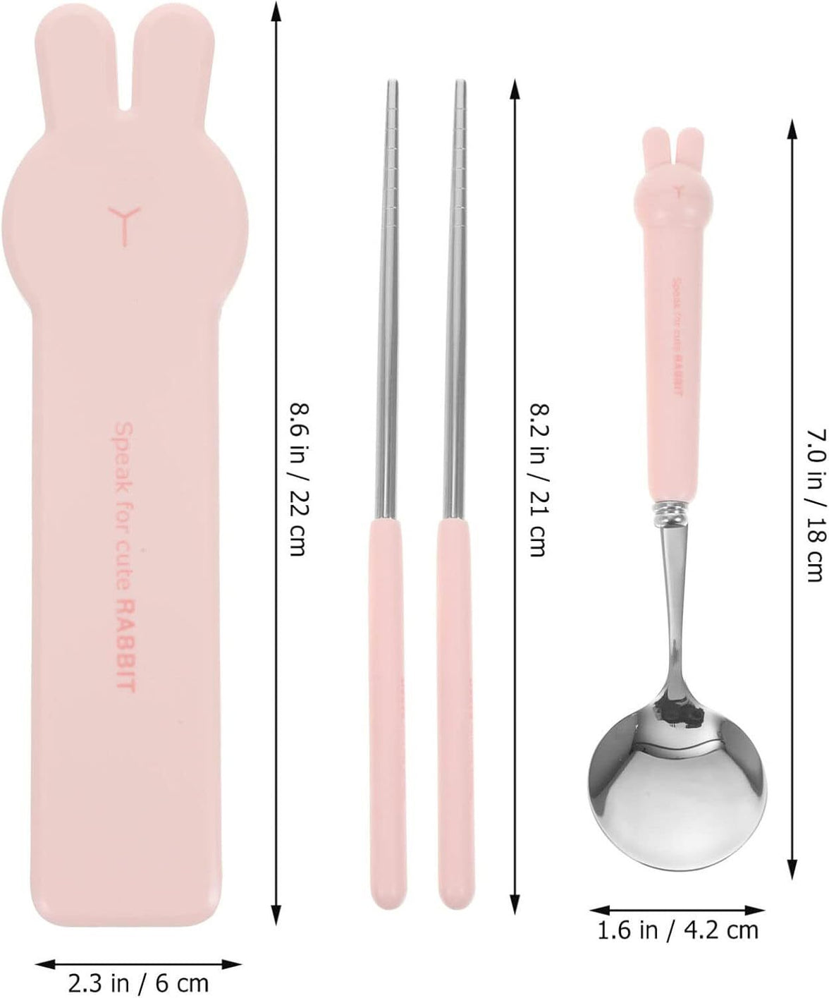 "Reusable camping silverware set with case – eco-friendly portable cutlery"

