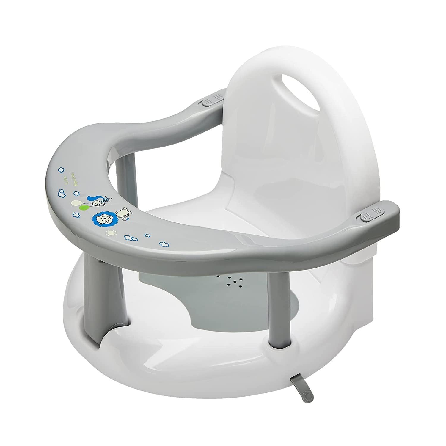 "Eco-friendly anti-dumping baby bath stool with non-slip base"

