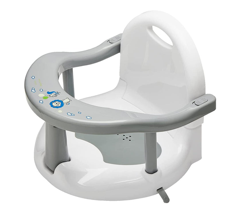"Eco-friendly anti-dumping baby bath stool with non-slip base"

