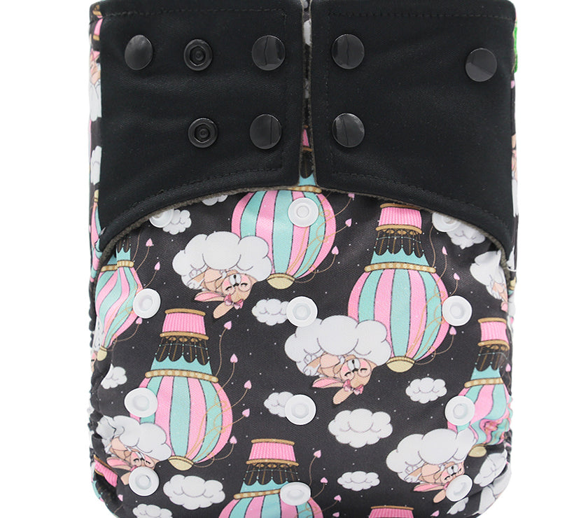 Baby washable leak-proof bamboo charcoal pocket cloth diapers