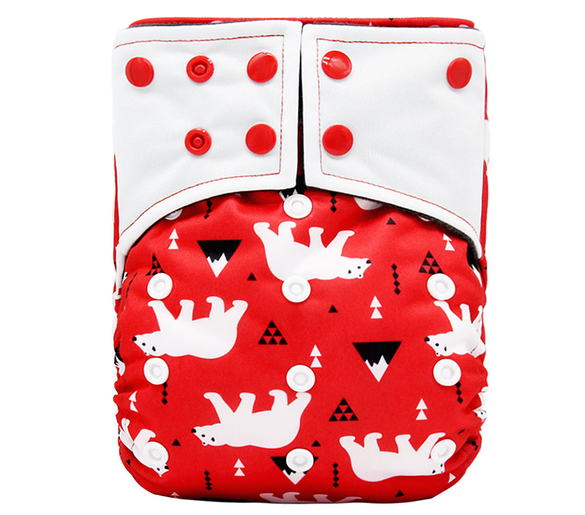 New square head bamboo charcoal fiber cloth diapers