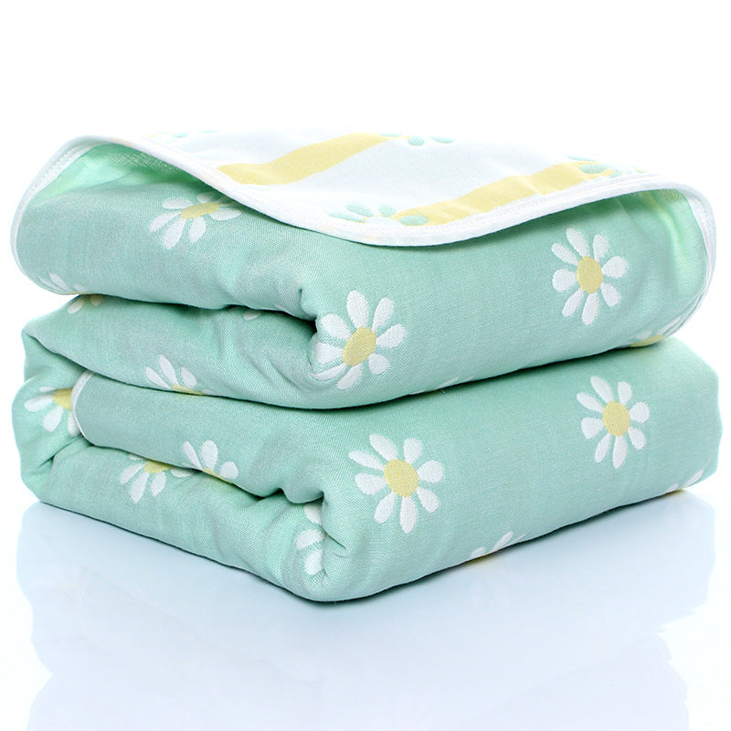 "Six-layer gauze baby towel quilt for toddlers in soft cotton fabric"

