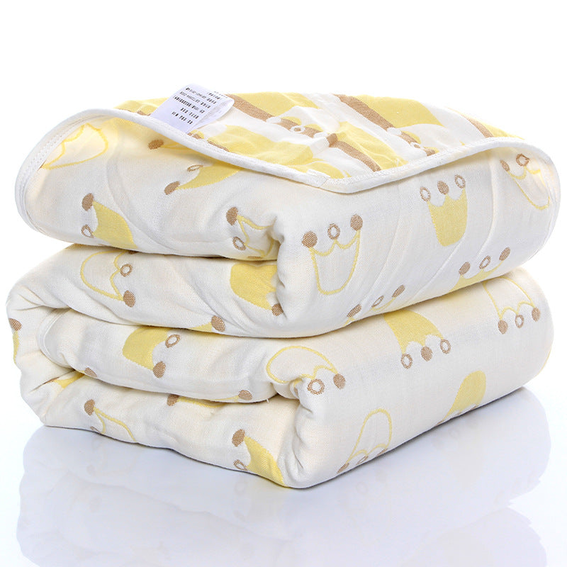 "Six-layer gauze baby towel quilt for toddlers in soft cotton fabric"

