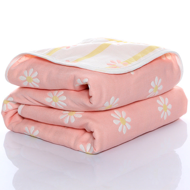 "Six-layer gauze baby towel quilt for toddlers in soft cotton fabric"

