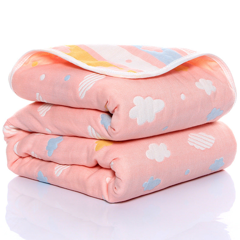 "Six-layer gauze baby towel quilt for toddlers in soft cotton fabric"

