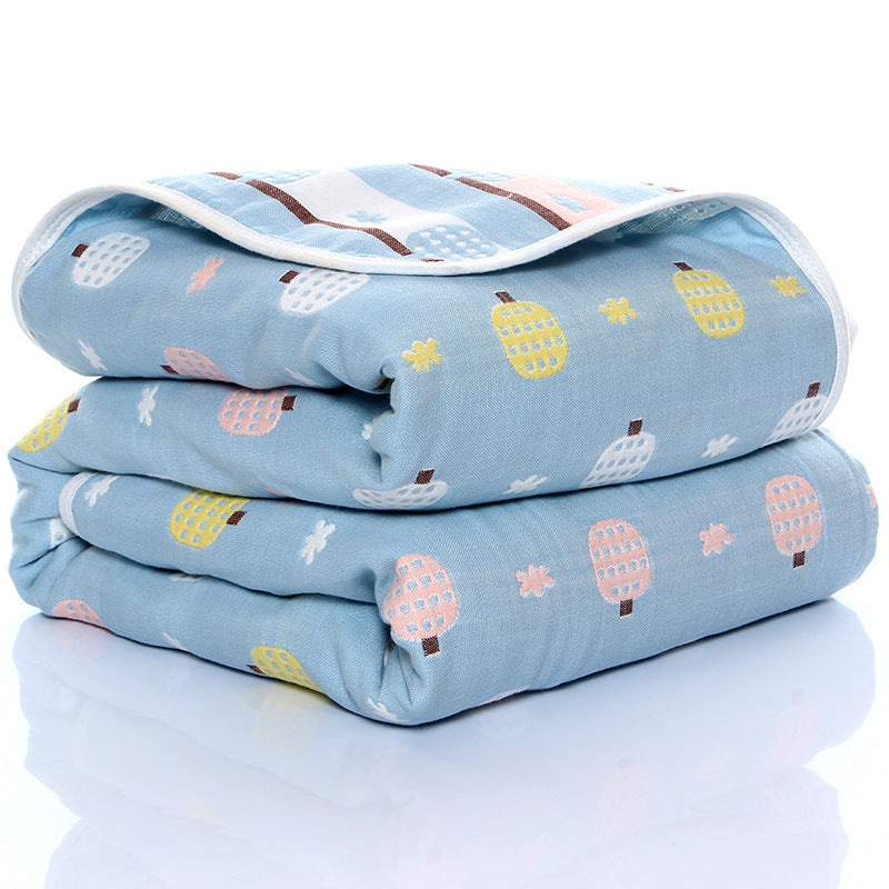"Six-layer gauze baby towel quilt for toddlers in soft cotton fabric"

