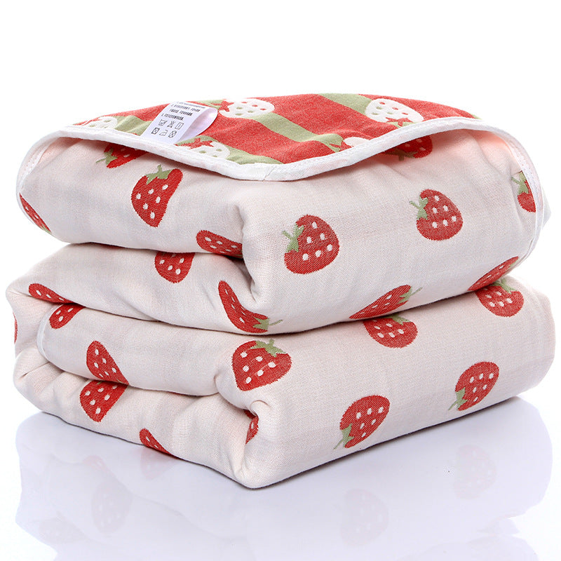 "Six-layer gauze baby towel quilt for toddlers in soft cotton fabric"

