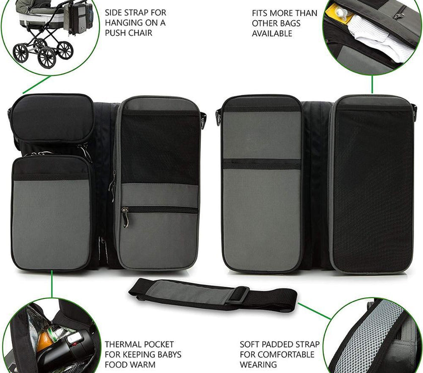 Foldable crib bag