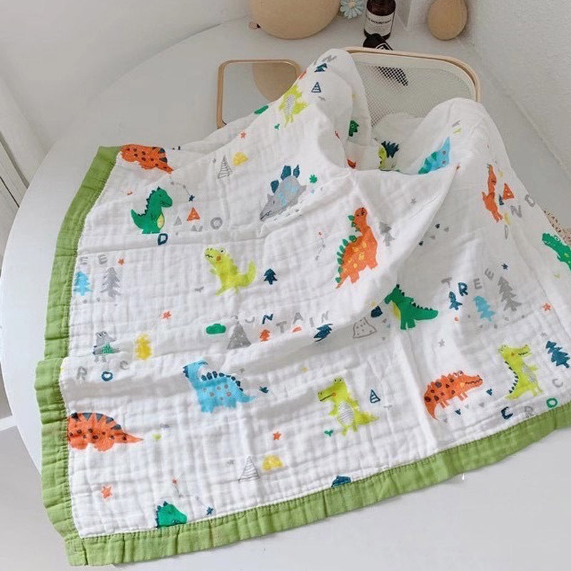 6-layer cotton baby gauze bath towel and blanket – soft, breathable, and perfect for newborns and toddlers.
