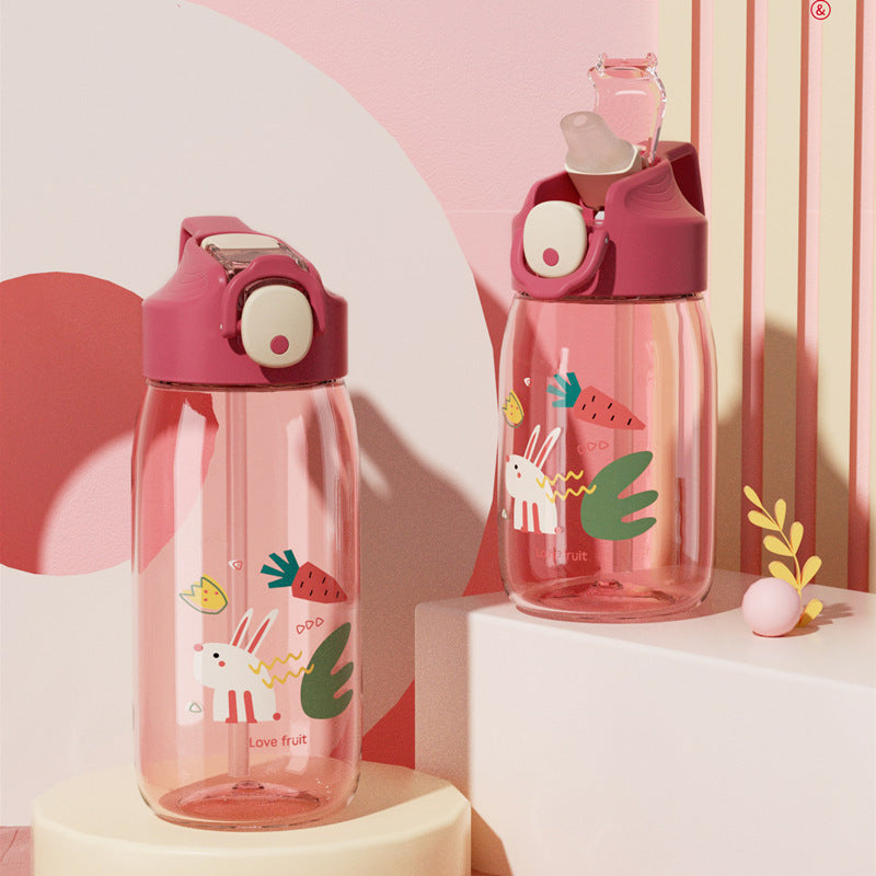 Cute Plastic Mico Straw Sippy Cup