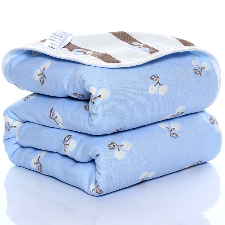 "Six-layer gauze baby towel quilt for toddlers in soft cotton fabric"

