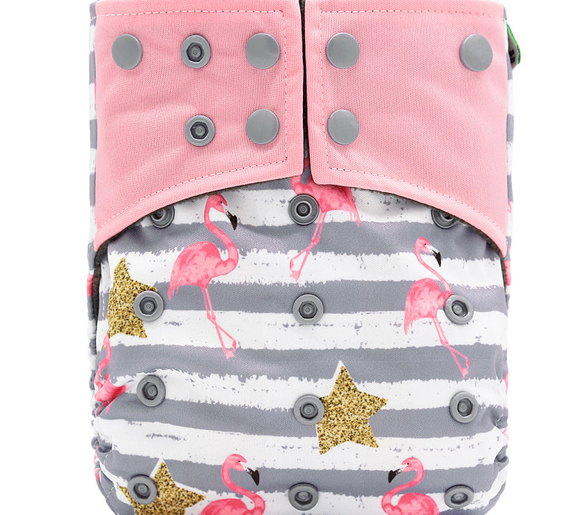 Baby washable leak-proof bamboo charcoal pocket cloth diapers