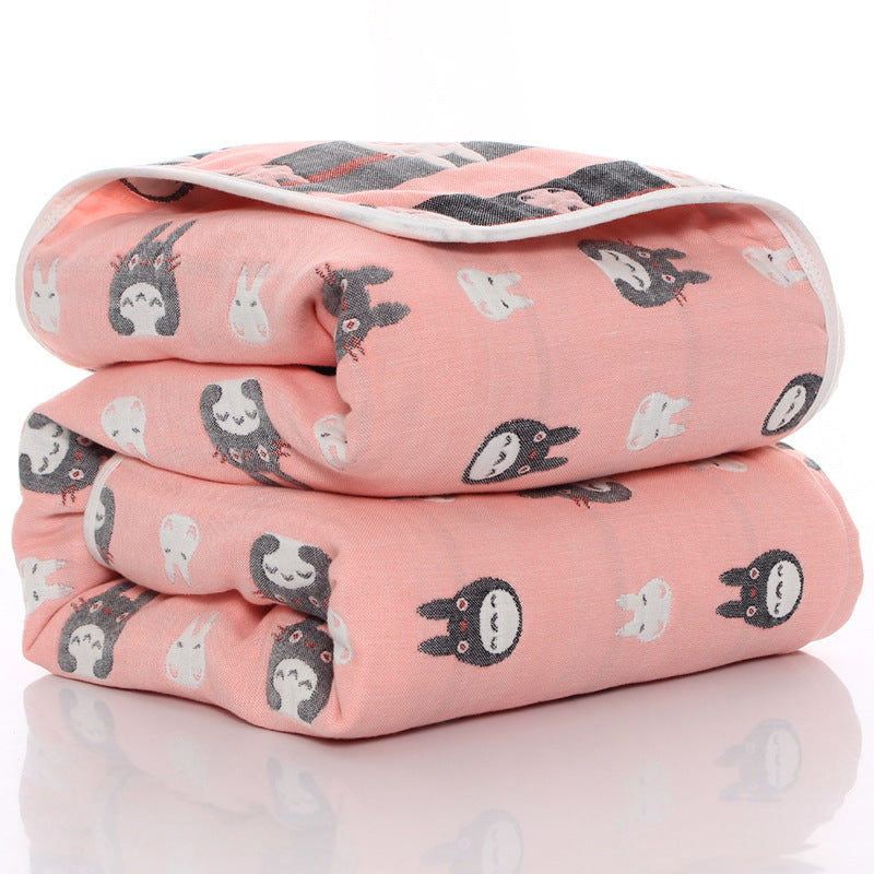 "Six-layer gauze baby towel quilt for toddlers in soft cotton fabric"

