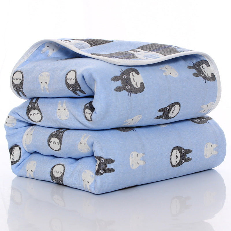 "Six-layer gauze baby towel quilt for toddlers in soft cotton fabric"

