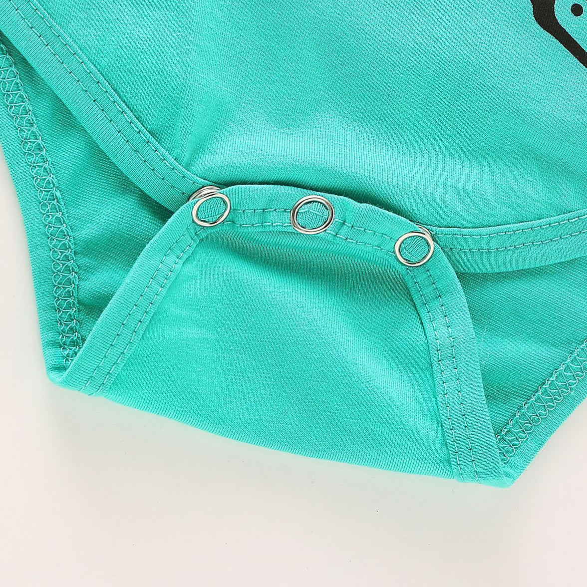 Letter print one-piece romper romper