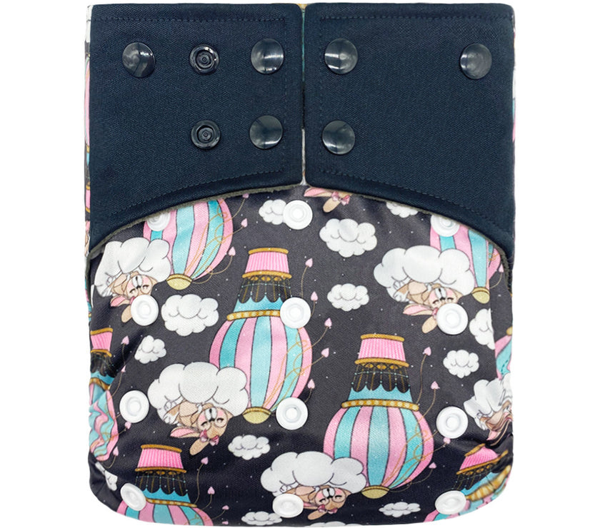 New square head bamboo charcoal fiber cloth diapers