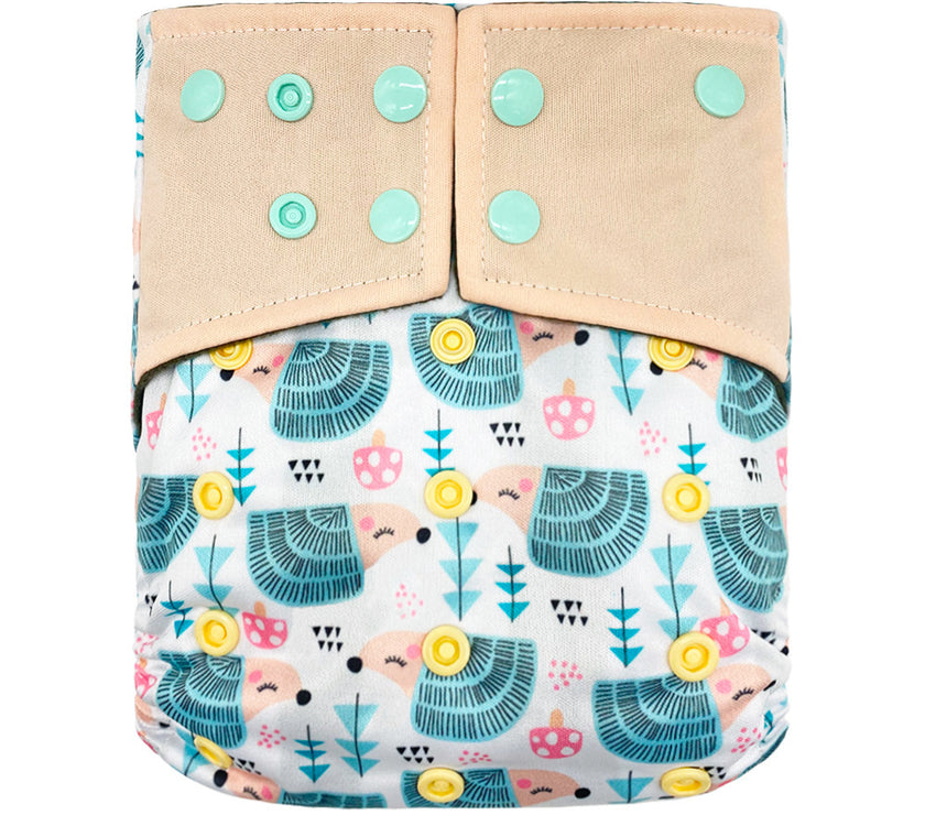 New square head bamboo charcoal fiber cloth diapers