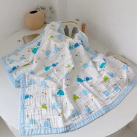 6-layer cotton baby gauze bath towel and blanket – soft, breathable, and perfect for newborns and toddlers.
