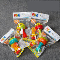 Baby Rattles toy Intelligence Grasping Gums Plastic Hand Bell Rattle Funny Educational Mobiles Toys Birthday Gifts WJ482