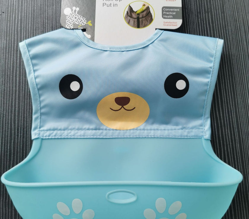 Silicone Baby Bibs Easily Wipe Clean Comfortable Soft Waterproof Bib Keeps Stains Off