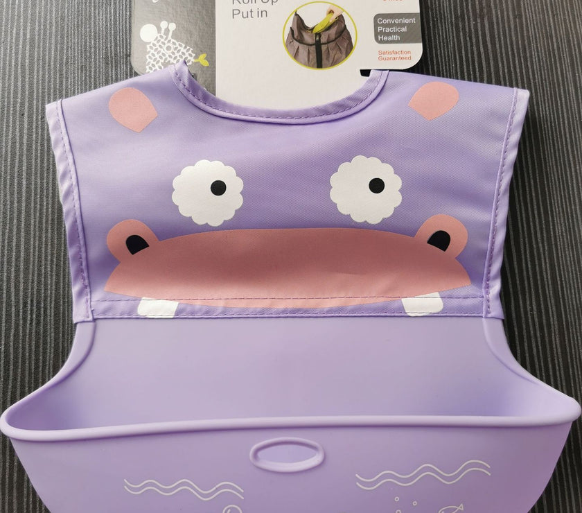 Silicone Baby Bibs Easily Wipe Clean Comfortable Soft Waterproof Bib Keeps Stains Off
