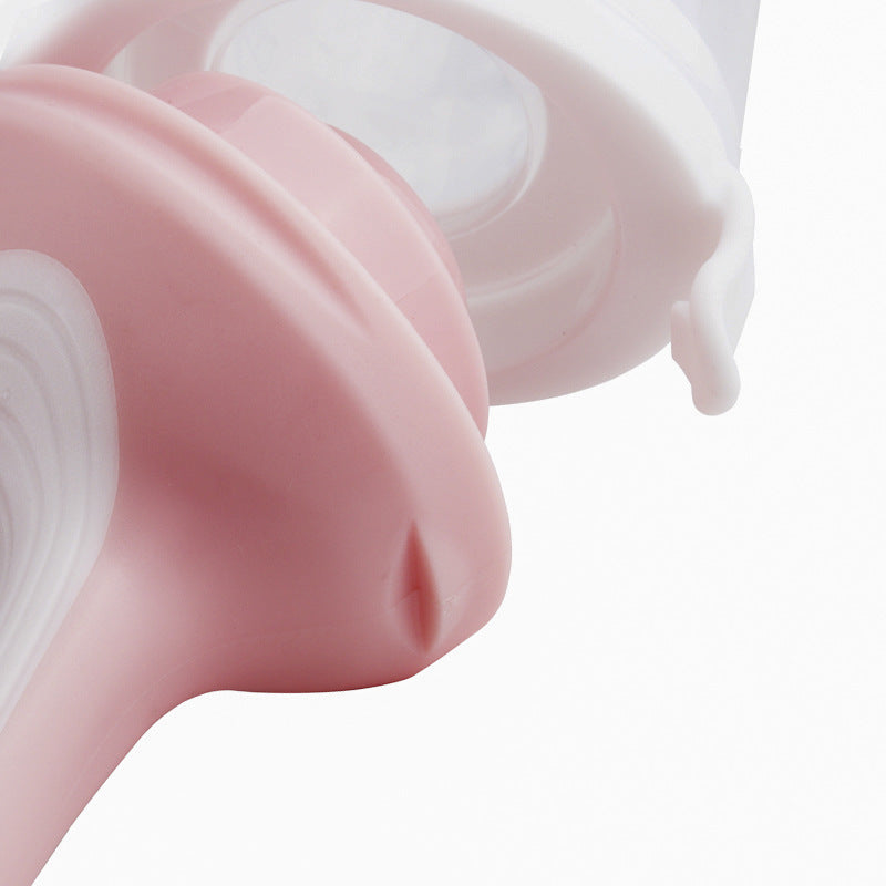 Bite Joy baby fruit feeder for feeding mashed fruits and vegetables, doubles as a teether for infants.
