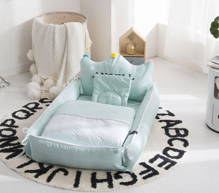 Portable Crib Middle Bed Neonatal Uterine Bionic Crib Detachable And Washable Adjustable Nursing Crib