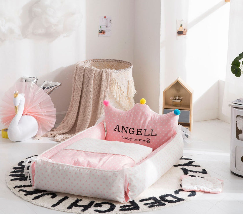 Portable Crib Middle Bed Neonatal Uterine Bionic Crib Detachable And Washable Adjustable Nursing Crib