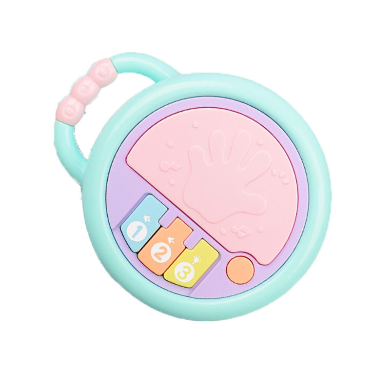 Early Childhood Education Music Drum Rattles Puzzle Baby Hand Drum Story Machine Light Projection Toy
