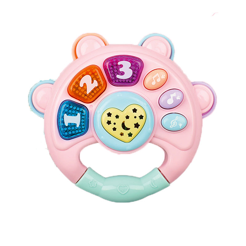 Early Childhood Education Music Drum Rattles Puzzle Baby Hand Drum Story Machine Light Projection Toy