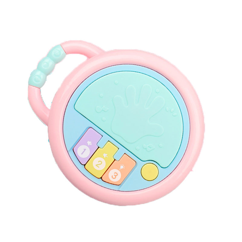 Early Childhood Education Music Drum Rattles Puzzle Baby Hand Drum Story Machine Light Projection Toy