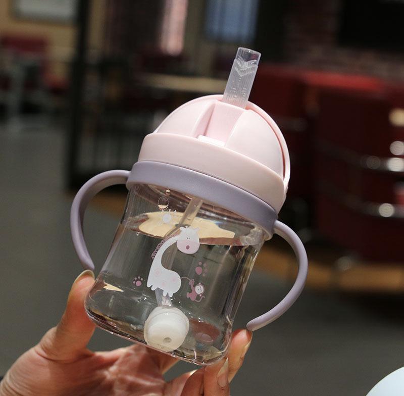 Children'S Water Cups With Straws, Drop-Proof Baby Straw Cups, Leak-Proof And Choking-Proof Drinking Cups, Baby Duckbill Cups