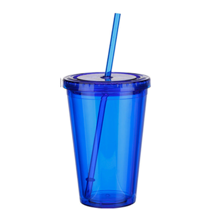 Customized New Creative Sippy Cup Double Layer Cute Plastic Sippy Cup Adult Children Cup Gift Plastic Cup