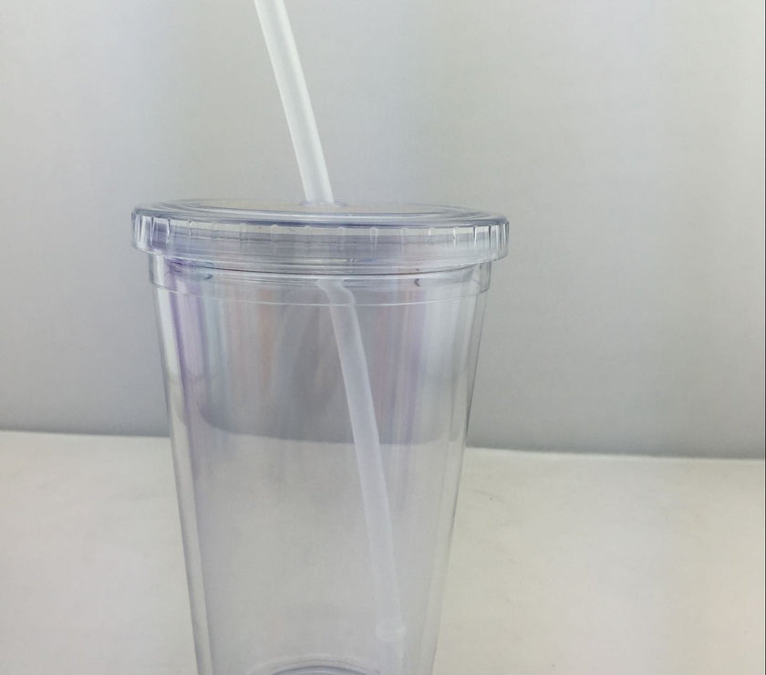 Customized New Creative Sippy Cup Double Layer Cute Plastic Sippy Cup Adult Children Cup Gift Plastic Cup