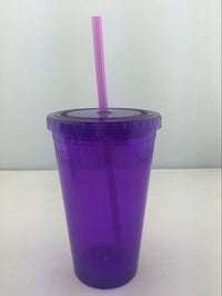 Customized New Creative Sippy Cup Double Layer Cute Plastic Sippy Cup Adult Children Cup Gift Plastic Cup