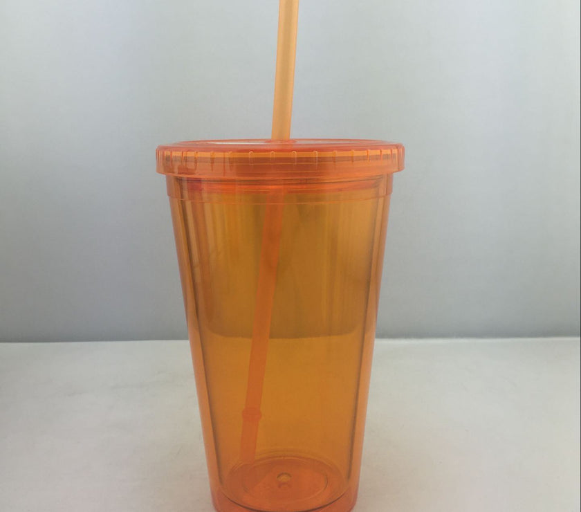 Customized New Creative Sippy Cup Double Layer Cute Plastic Sippy Cup Adult Children Cup Gift Plastic Cup