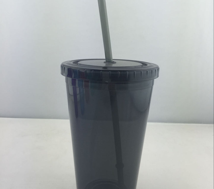 Customized New Creative Sippy Cup Double Layer Cute Plastic Sippy Cup Adult Children Cup Gift Plastic Cup