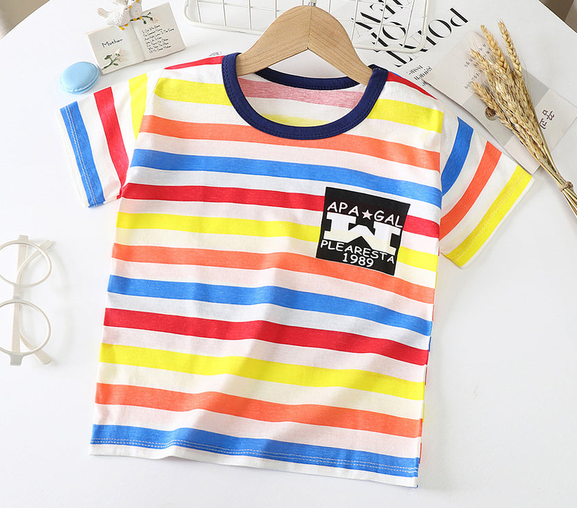 Children's Short-sleeved T-shirt cotton Baby Half-sleeved Bottoming Shirt