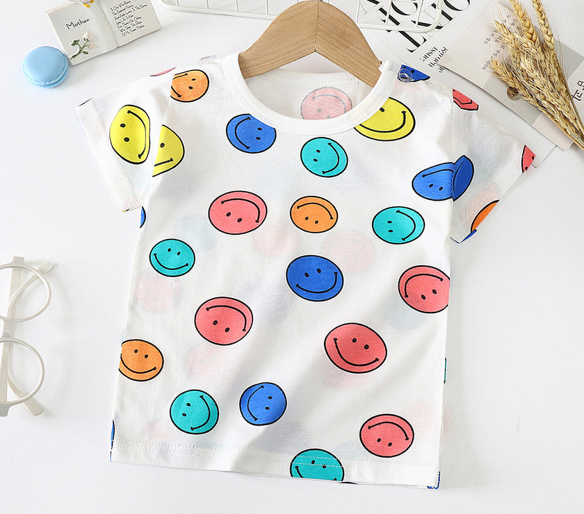 Children's Short-sleeved T-shirt cotton Baby Half-sleeved Bottoming Shirt