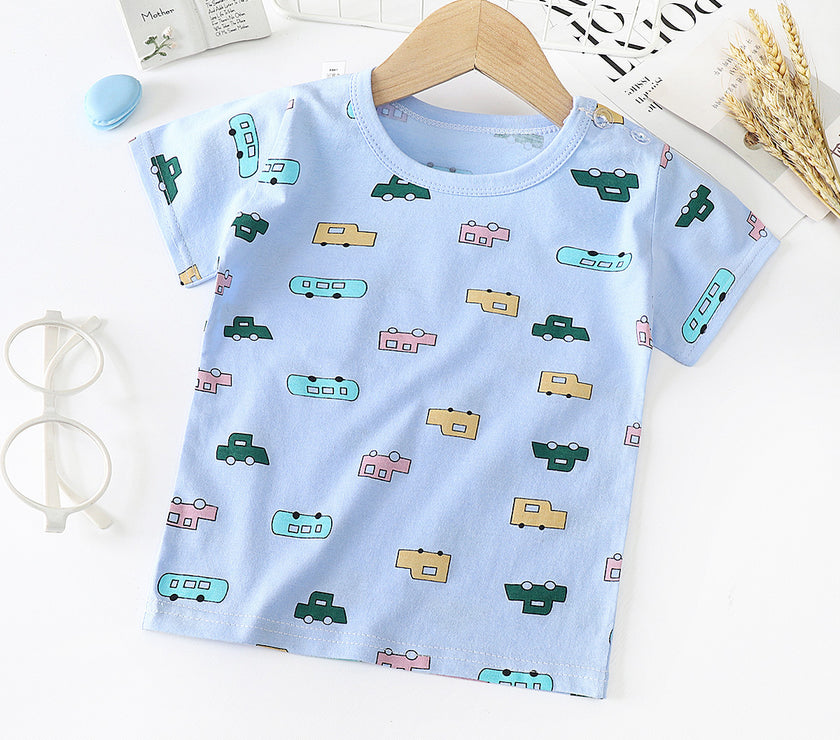Children's Short-sleeved T-shirt cotton Baby Half-sleeved Bottoming Shirt