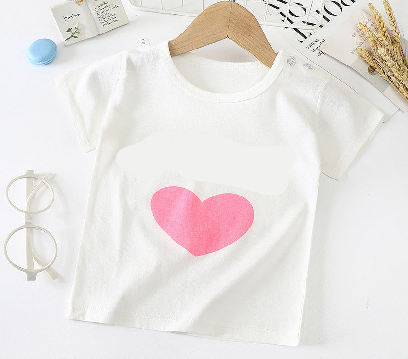Children's Short-sleeved T-shirt cotton Baby Half-sleeved Bottoming Shirt