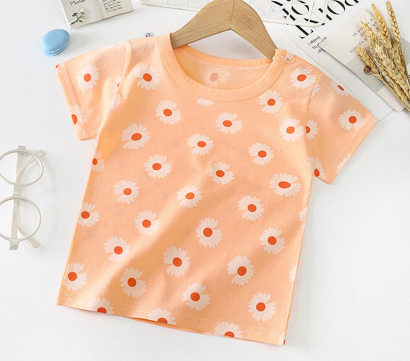 Children's Short-sleeved T-shirt cotton Baby Half-sleeved Bottoming Shirt